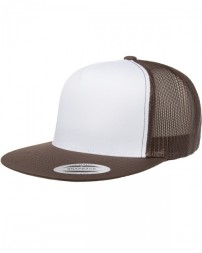 Adult Classic Trucker with White Front Panel Cap - Yupoong 6006W Caps
