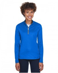 Ladies' Cool & Dry Sport Quarter-Zip Pullover - UltraClub 8230L Womens Sweatshirts