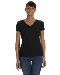 Ladies' HD Cotton V-Neck T-Shirt - Fruit of the Loom L39VR Womens T Shirts