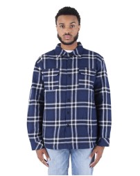 Men's Plaid Flannel Jacket - Shaka Wear SHPFJ Jackets