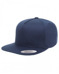Adult 5-Panel Cotton Twill Snapback Cap - Yupoong Y6007 Caps