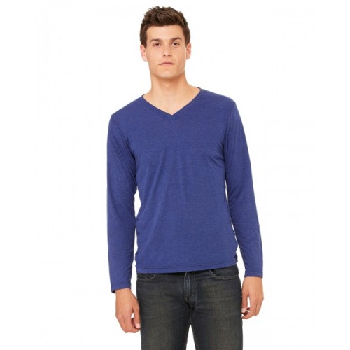 Unisex Jersey Long-Sleeve V-Neck T-Shirt - Bella + Canvas 3425 Jersey T Shirts
