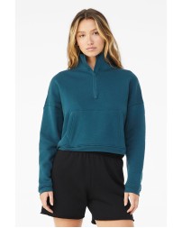 Ladies' Sponge Fleece Half-Zip Pullover Sweatshirt - Bella + Canvas 3953 Sweatshirts