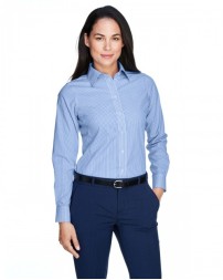 Ladies' Crown Collection® Banker Stripe Woven Shirt - Devon & Jones D645W Women Woven Shirts