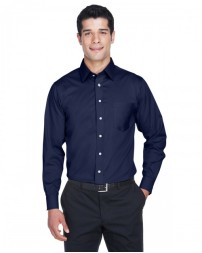 Men's Crown Collection® Solid Stretch Twill Woven Shirt - Devon & Jones DG530 Mens Woven Shirts