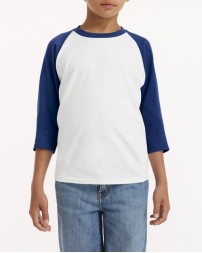 Youth Heavy Cotton 3/4-Raglan Sleeve T-Shirt - Gildan G570B Shirts