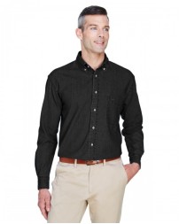 Men's 6.5 oz. Long-Sleeve Denim Shirt - Harriton M550 Mens Woven Shirts